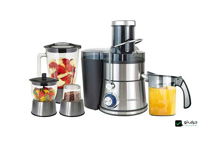 غذا ساز و آبمیوه گیری 10کارهج گوسونیک مدل 730